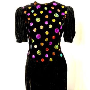 Jessica McClintok vintage velvet dress